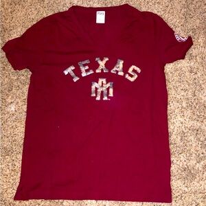BEAUTIFUL TEXAS VS PINK COLLECTION TOP SIZE LG